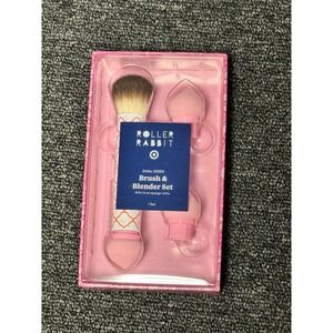 Roller Rabbit X Target Geo Hearts Dual-Sided  Makeup Brush & Blender Set Pink